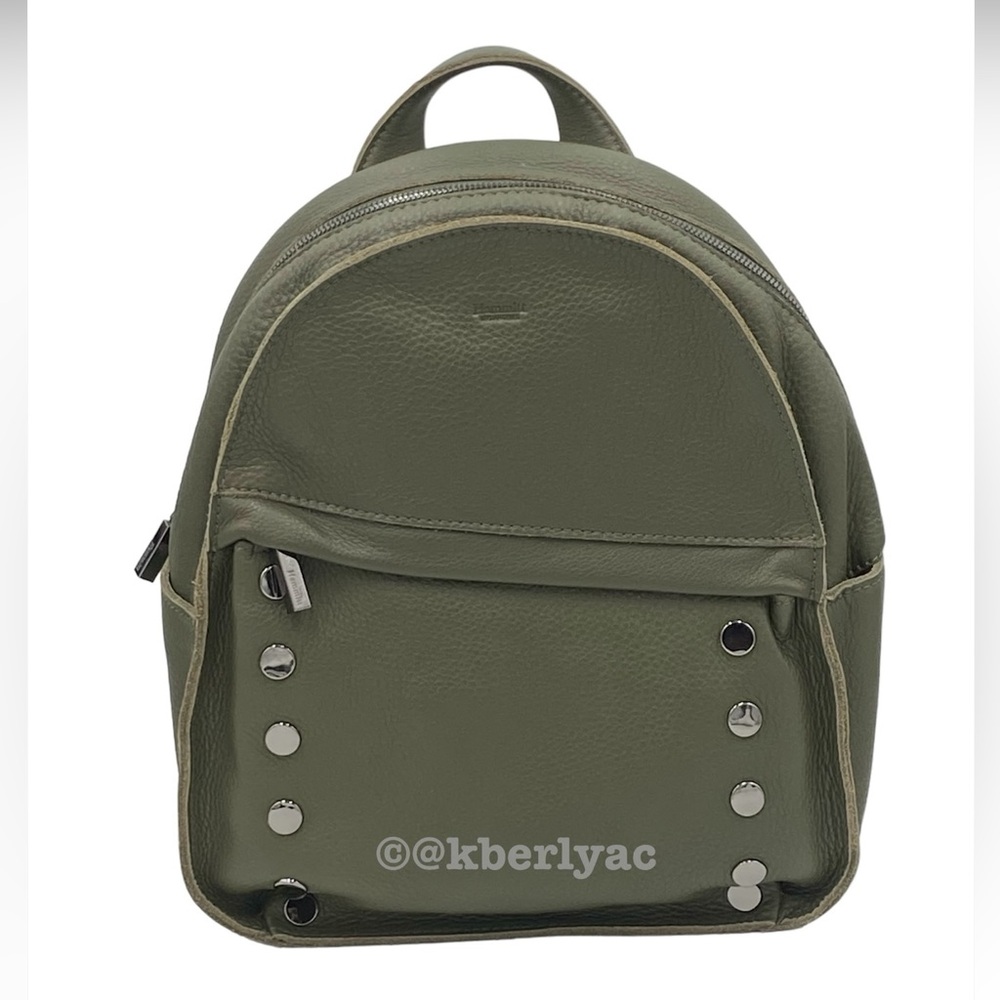 Hammitt Shane Large Olive Pebbled Leather Backpack NWT - Picture 2 of 6